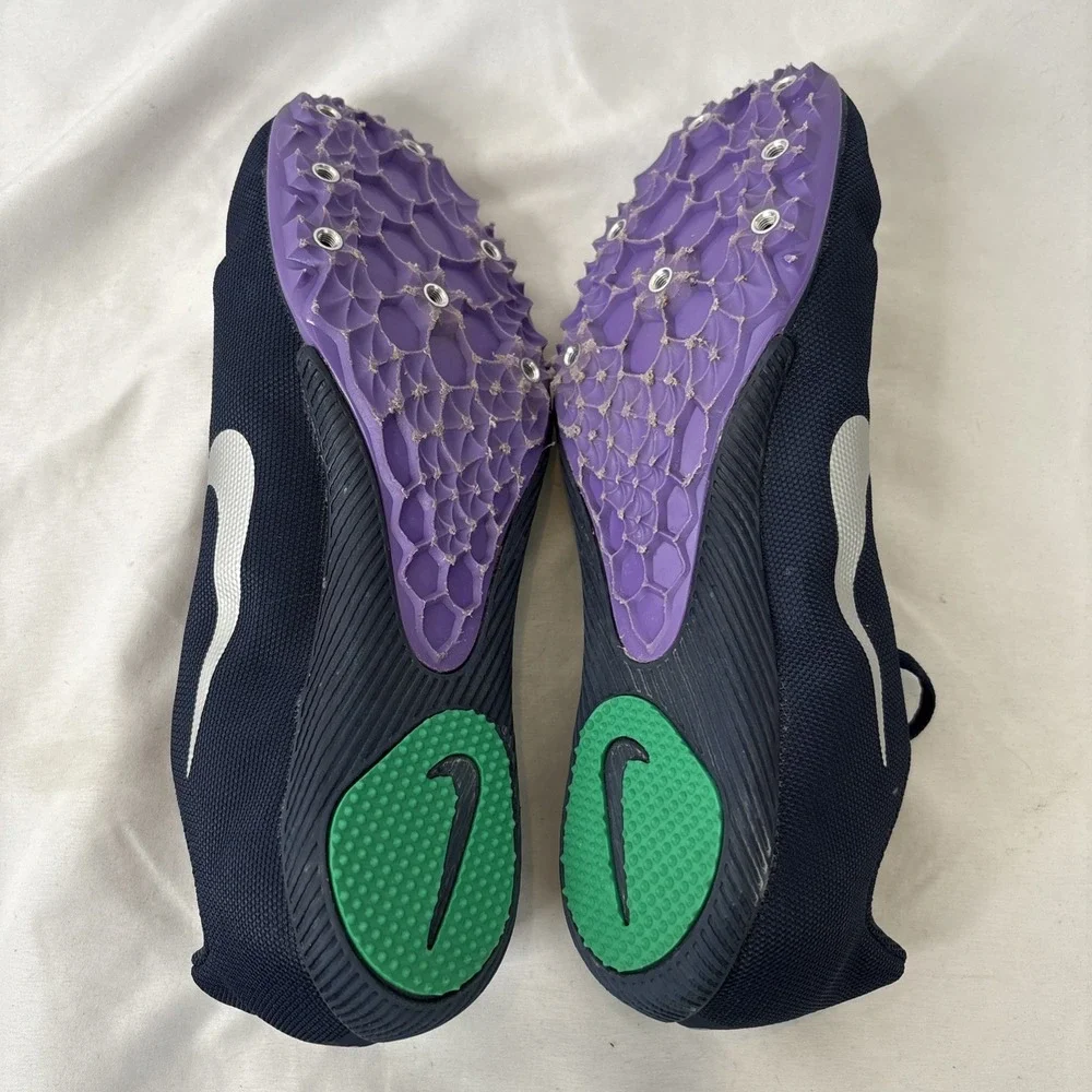 Nike Zoom Rival M9.5 Obsidian Wild Berry Mens Track Cleats‎ AH1020-406
